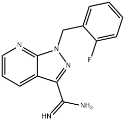 1-(2-氟苄基)-1H-吡唑并[3,4-B]吡啶-3-甲脒 结构式