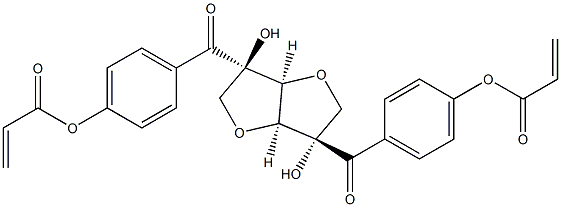 2,5-二[4-(丙烯酰氧基)苯甲酰基]异山梨糖醇酐 结构式