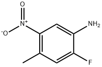 2-氟-4-甲基-5-硝基苯胺 结构式
