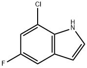 7-Chloro-6-fluoro indole 结构式