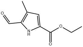 Ethyl 5-forMyl-4-Methyl-1H-pyrrole-2-carboxylate 结构式