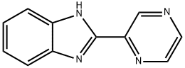 2-吡嗪基苯并咪唑 结构式