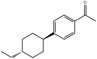 4-(反式-4-乙基环己基)苯乙酮 结构式