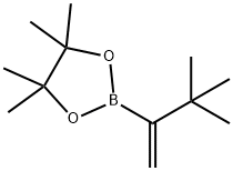 2-(3,3-二甲基-1-丁烯-2-基)-4,4,5,5-四甲基-1,3,2-二氧硼杂环戊烷 结构式