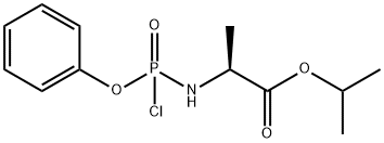 N- 【P(S)-氯-苯氧基-氧化磷基】-L-丙氨酸异丙酯 结构式