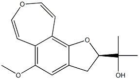 (2R)-2,3-二氢-5-甲氧基-ALPHA,ALPHA-二甲基呋喃并[2,3-G][3]苯并氧杂卓-2-甲醇 结构式
