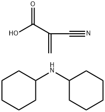 2-氰基丙烯酸环己胺盐(1:1) 结构式