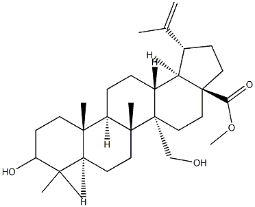 3,27-二羟基-20(29)-流明-28-酸甲酯 结构式