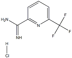 2-PYRIDINECARBOXIMIDAMIDE, 6-(TRIFLUOROMETHYL)-, HYDROCHLORIDE (1:1) 结构式