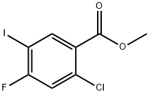 2-氯-4-氟-5-碘苯甲酸甲酯 结构式