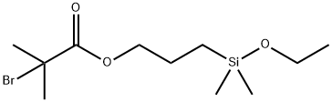 Propanoicacid, 2-broMo-2-Methyl-, 3-(ethoxydiMethylsilyl)propyl ester 结构式