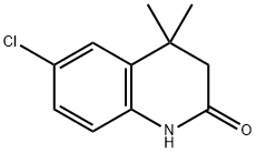 6-氯-4,4-二甲基-3,4-二氢喹啉-2(1H)-酮 结构式