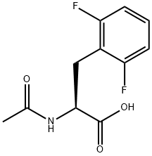 2-acetaMido-3-(2,6-difluorophenyl)propaNAic acid 结构式