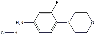 3-氟-4-(4-吗啉基)-苯胺(盐酸盐) 结构式