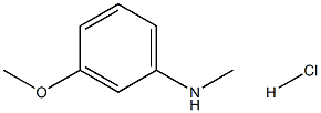 3-甲氧基-N-甲基苯胺盐酸盐 结构式