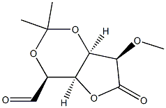 (4S,4aR,7R,7aR)-7-Methoxy-2,2-diMethyl-6-oxo-tetrahydro-4H-furo[3,2-d][1,3]dioxine-4-carbaldehyde 结构式