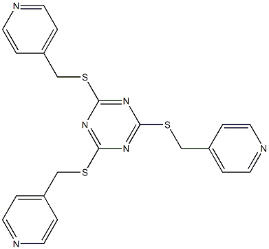 2,4,6-tris((pyridin-4-ylMethyl)thio)-1,3,5-triazine 结构式