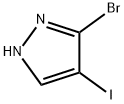 3-溴-4-碘-1H-吡唑 结构式