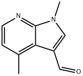 1,4-DiMethyl-1H-pyrrolo[2,3-B]pyridine-3-carboxaldehyde 结构式