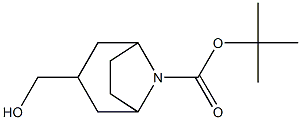 (3-外)-3-(羟甲基)-8-氮杂双环[3.2.1]辛烷-8-羧酸叔丁酯 结构式