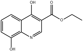 4,8-二羟基喹啉-3-羧酸乙酯 结构式