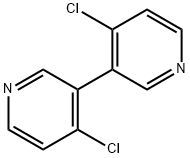 4,4'-二氯-3,3'-联吡啶 结构式