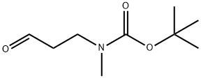 甲基(3-氧代丙基)氨基甲酸叔丁酯 结构式