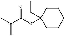 1-乙基环己基甲基丙烯酸酯 结构式