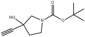 1-BOC-3-ETHYNYL-3-HYDROXYPYRROLIDINE 结构式