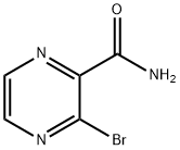 3-溴吡嗪-2-甲酰胺 结构式