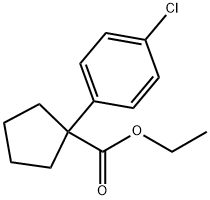 ethyl1-(4-chlorophenyl)cyclopentanecarboxylate 结构式