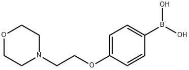 4-(2-吗啉代乙氧基)苯基硼酸 结构式