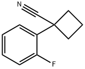 1-(2-氟苯基)环丁烷甲腈 结构式