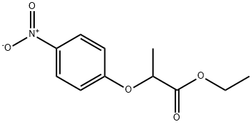 2-(4-Nitrophenoxy)-Propanoic Acid Ethyl Ester 结构式