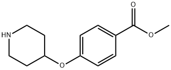 Methyl 4-(4-piperidinyloxy)benzoate 结构式