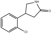 4-(2-氯苯基)吡咯烷-2-酮 结构式