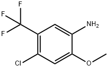 4-CHLORO-2-METHOXY-5-(TRIFLUOROMETHYL)-BENZENAMINE 结构式