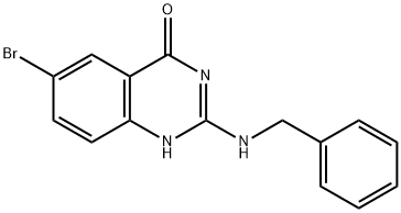 2-(苄氨基)-6-溴喹唑啉-4(3H)-酮 结构式