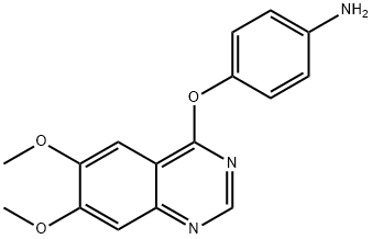 4-[(6,7-diMethoxy-4-quinazolinyl)oxy]aniline 结构式