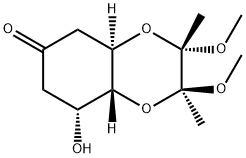 (2S,3S,4aR,8R,8aR)-Hexahydro-8-hydroxy-2,3-diMethoxy-2,3-diMethyl-1,4-benzodioxin-6(5H)-one 结构式