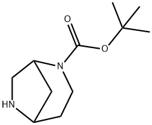 2,6-二氮杂双环[3.2.1]辛烷-2-羧酸叔丁酯 结构式