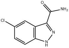 5-氯-1H-吲唑-3-甲酰胺 结构式