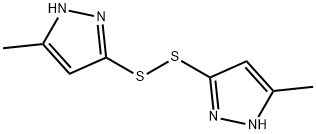 5-甲基-3-(2-(5-甲基-1H-吡唑-3-基)二硫基)-1H-吡唑 结构式