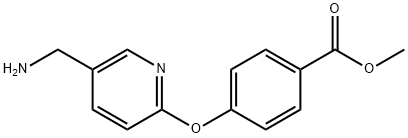 4-((5-(氨基甲基)吡啶-2-基)氧基)苯甲酸甲酯 结构式