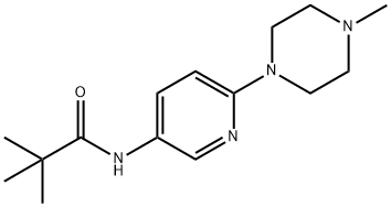 N-(6-(4-甲基哌嗪-1-基)吡啶-3-基)新戊酰胺 结构式
