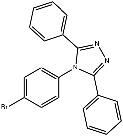 4-(4-溴苯基)-3,5-二苯基-4H-1,2,4-三唑 结构式