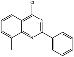 4-氯-8-甲基-2-苯基喹唑啉 结构式