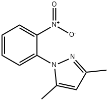 3,5-二甲基-1-(2-硝基苯基)-1H-吡唑 结构式