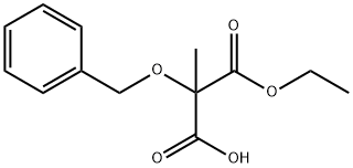 2-Methyl-2-(phenylMethoxy)propanedioic Acid 1-Ethyl Ester 结构式