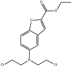 5-[双(2-氯乙基)氨基]-2-苯并呋喃羧酸乙酯 结构式